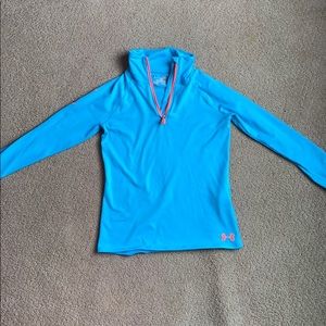 GIRL UNDER ARMOUR QUARTER ZIP